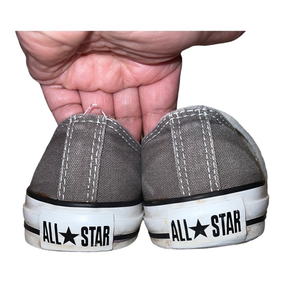 CONVERSE All Star Chuck Taylor Womens Gray Canvas Lace Up Sneakers Sz 7 - Picture 4 of 9
